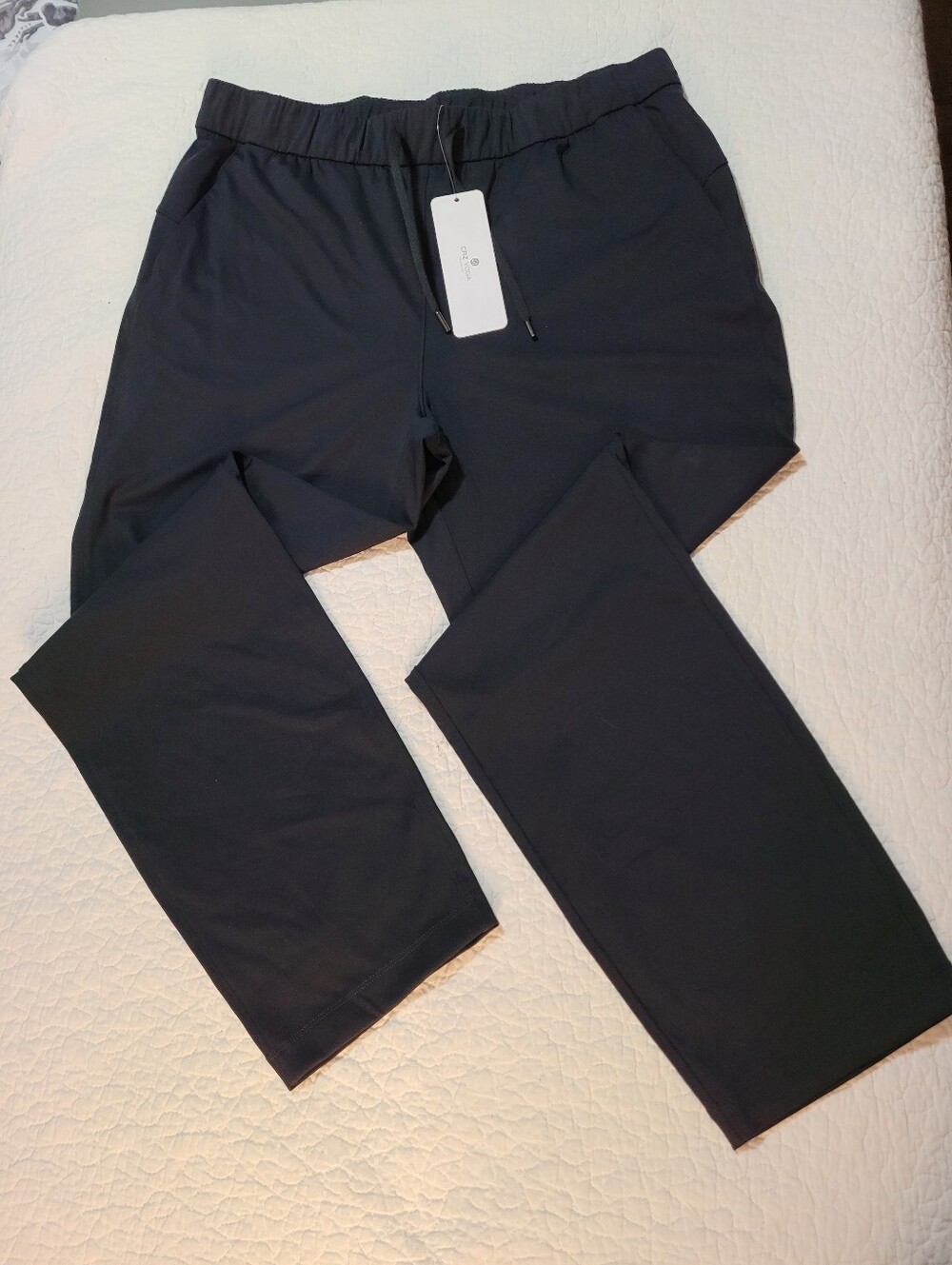 CRZ Yoga Casual Pants Black Slip On Drawstring Midrise Relaxed Fit Sz XL